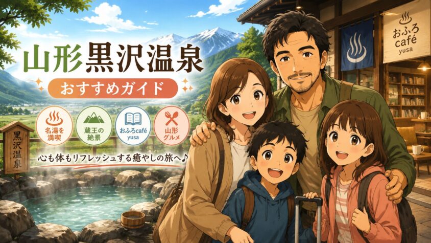 山形黒沢温泉ってどんな所？話題のおふろcafé yusaや歴史、楽しみ方を解説