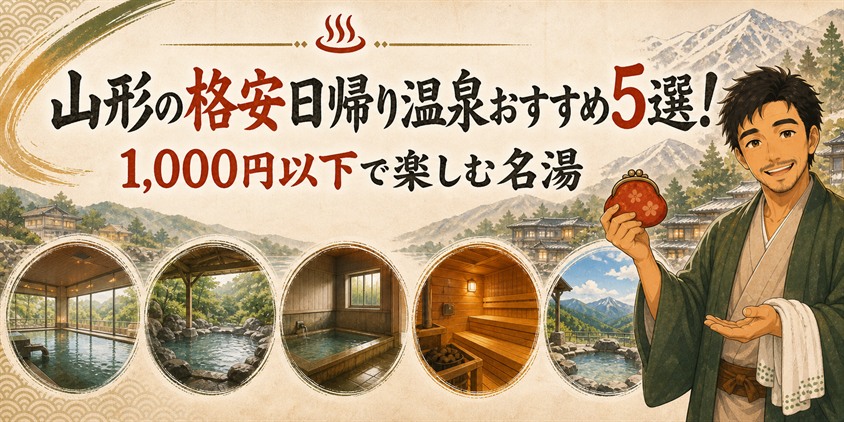 山形の格安日帰り温泉おすすめ5選！1,000円以下で楽しむ名湯