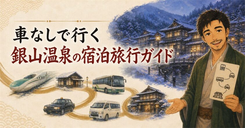 車なしで行く銀山温泉の宿泊旅行ガイド
