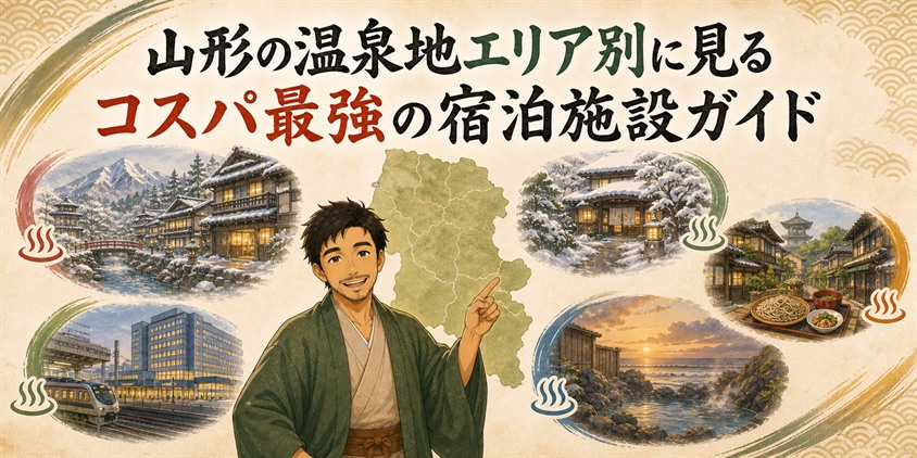 山形の温泉地エリア別に見るコスパ最強の宿泊施設ガイド