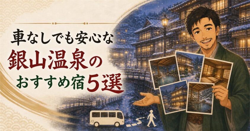 車なしでも安心な銀山温泉のおすすめ宿5選