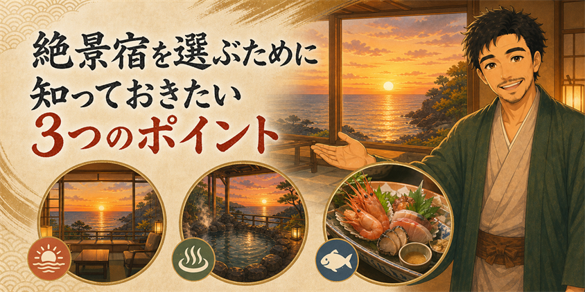 絶景宿を選ぶために知っておきたい3つのポイント