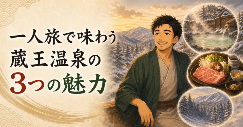 一人旅で味わう蔵王温泉の3つの魅力