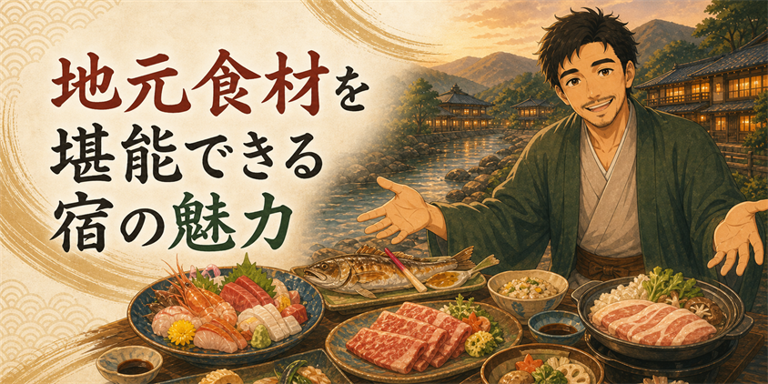 地元食材を堪能できる宿の魅力