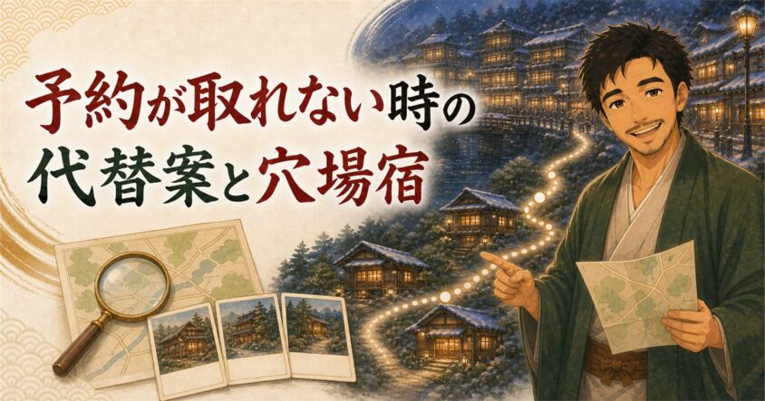 予約が取れない時の代替案と穴場宿