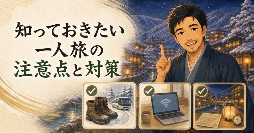 知っておきたい一人旅の注意点と対策