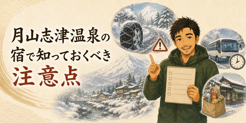 月山志津温泉の宿で知っておくべき注意点