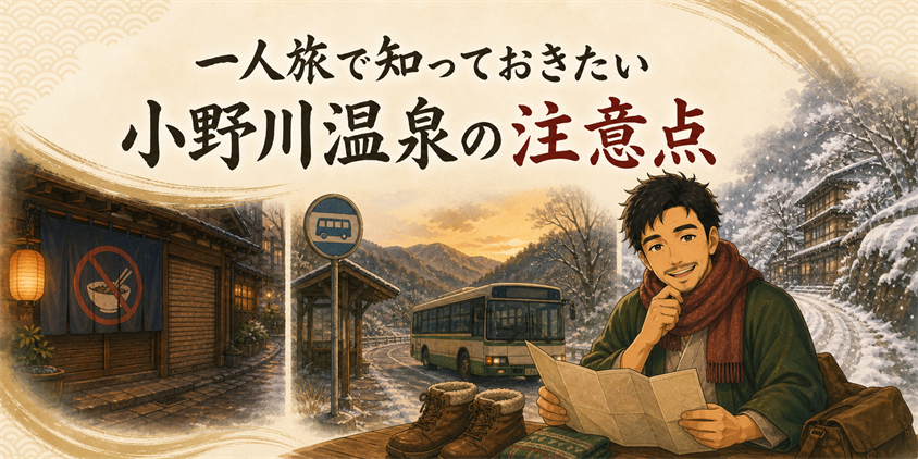 一人旅で知っておきたい小野川温泉の注意点