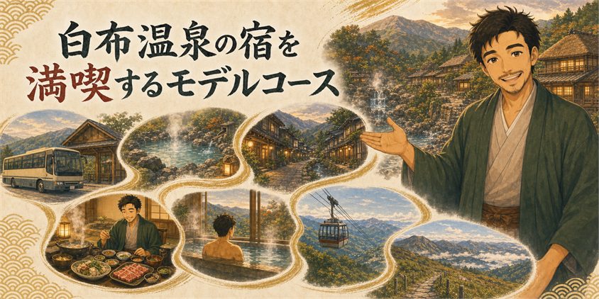 白布温泉の宿を満喫するモデルコース