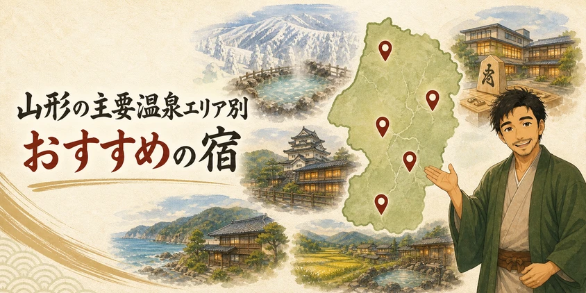 山形の主要温泉エリア別おすすめの宿