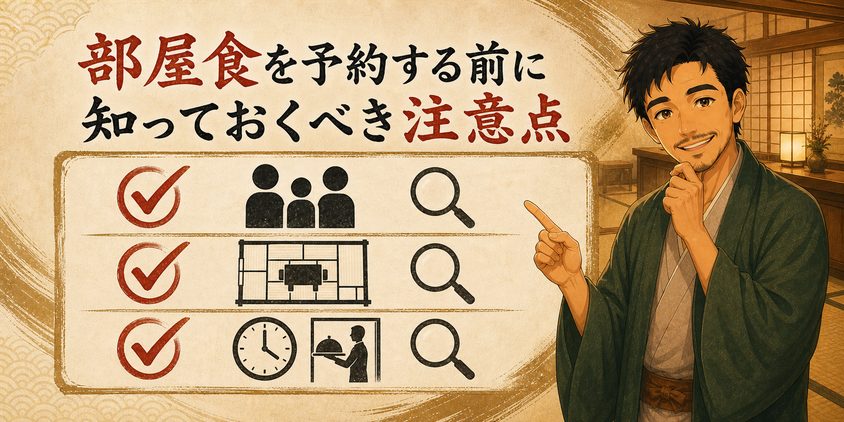 部屋食を予約する前に知っておくべき注意点