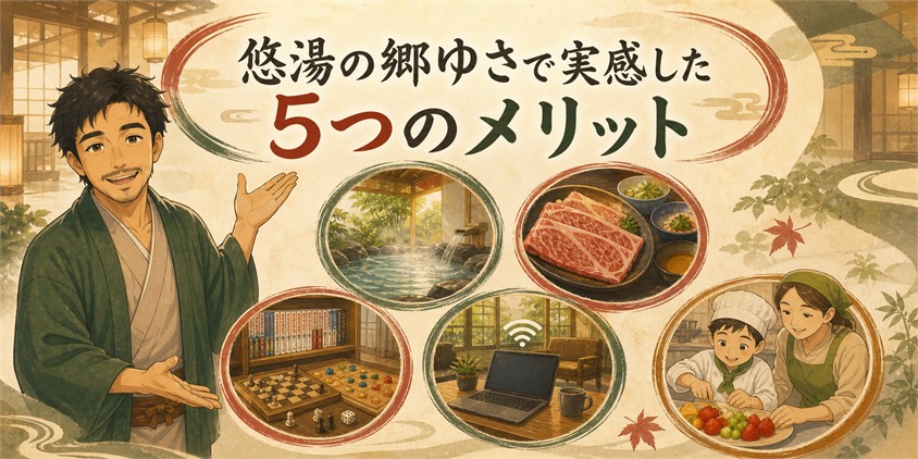 悠湯の郷ゆさで実感した5つのメリット