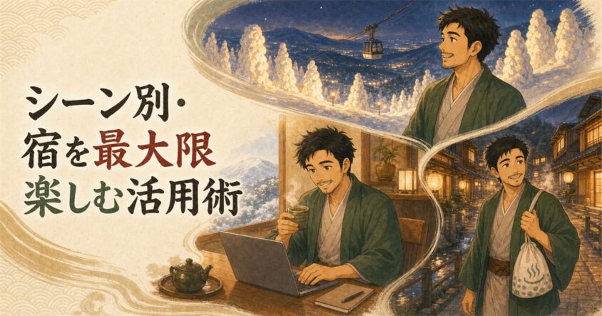 シーン別・宿を最大限楽しむ活用術