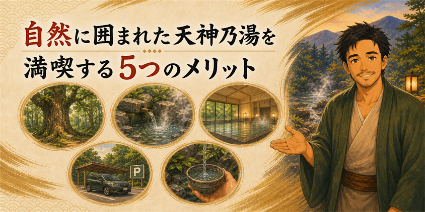 自然に囲まれた天神乃湯を満喫する5つのメリット
