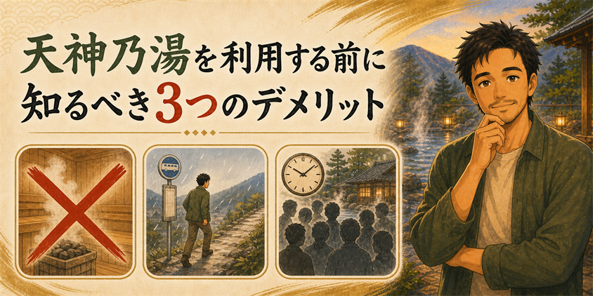 天神乃湯を利用する前に知るべき3つのデメリット