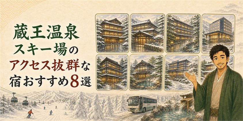 蔵王温泉スキー場のアクセス抜群な宿おすすめ8選