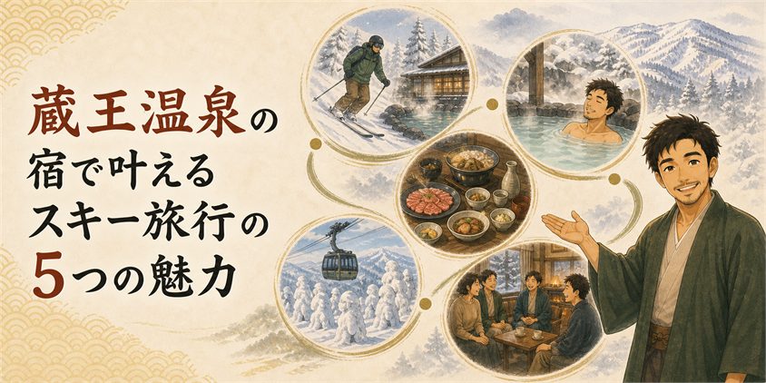 蔵王温泉の宿で叶えるスキー旅行の5つの魅力