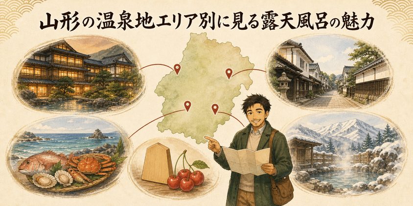 山形の温泉地エリア別に見る露天風呂の魅力