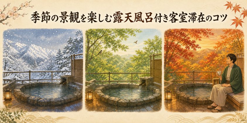 季節の景観を楽しむ露天風呂付き客室滞在のコツ