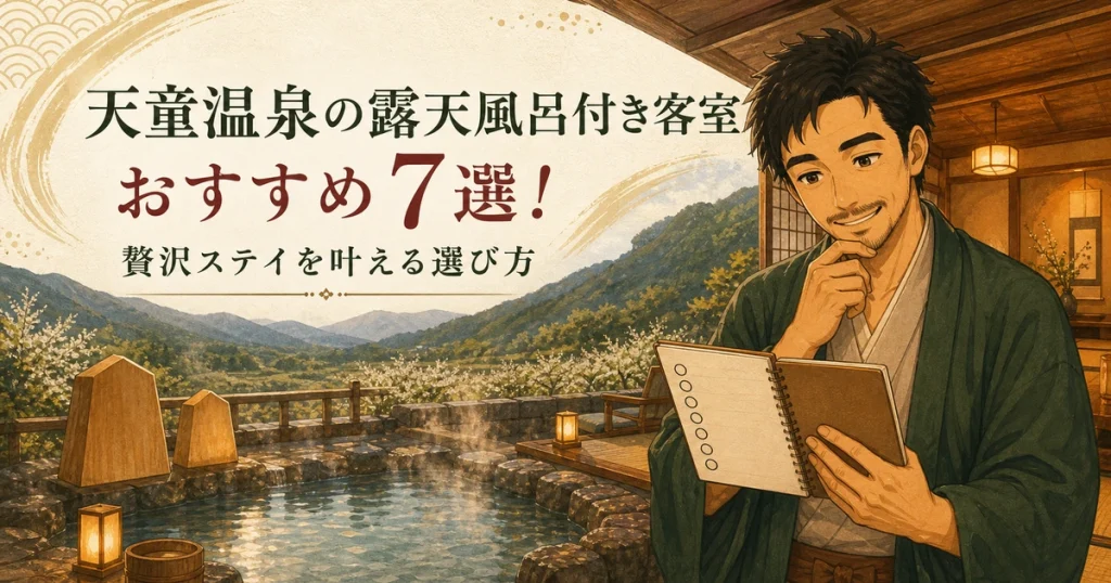 天童温泉の露天風呂付き客室おすすめ7選！贅沢ステイを叶える選び方
