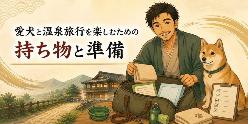 愛犬と温泉旅行を楽しむための持ち物と準備