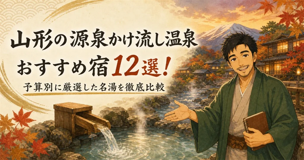 山形の源泉かけ流し温泉おすすめ宿12選！予算別に厳選した名湯を徹底比較