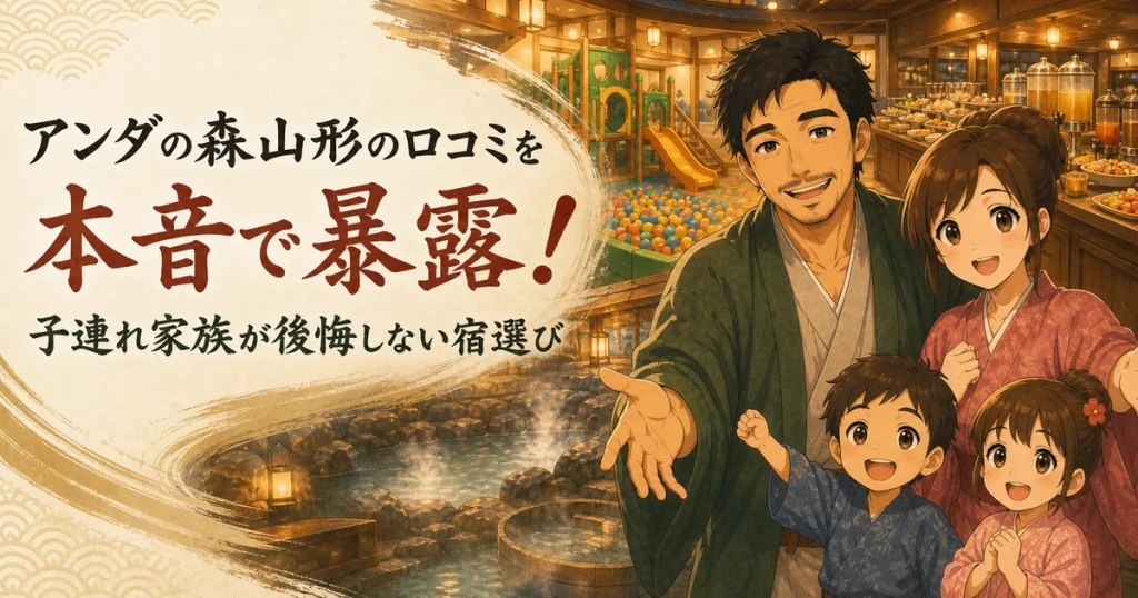 アンダの森山形の口コミを本音で暴露！子連れ家族が後悔しない宿選び