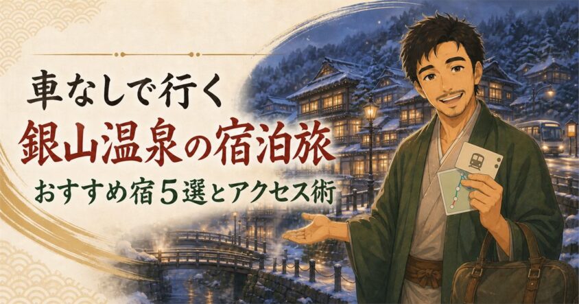 車なしで銀山温泉に泊まる旅を完全網羅！おすすめ宿5選とアクセス術