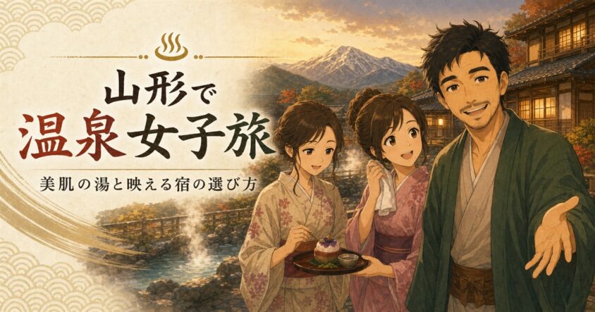 山形で温泉女子旅するならどこがいい？美肌の湯と映える宿の選び方