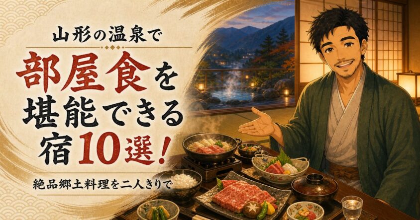 山形の温泉で部屋食を堪能できる宿10選｜絶品郷土料理を二人きりで