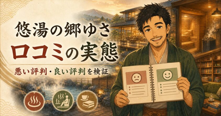 悠湯の郷ゆさの口コミは本当？悪い評判と良い評判からわかった実態とは
